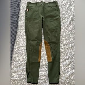 Tailored Sportsman Vintage Tan Patch Mid Rise Breech Green